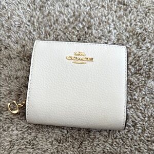 Coach White Leather Wallet